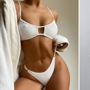 white bikini from shein